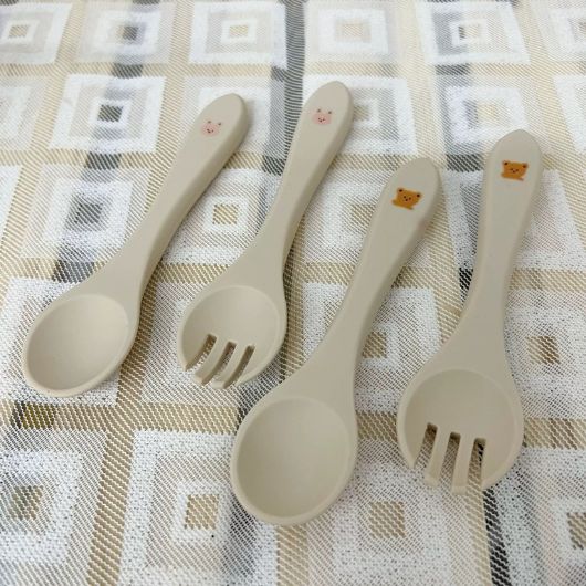 Silicone Utensils (Fork & Spoon)