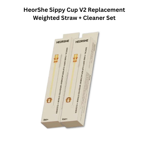 HeorShe Sippy Cup V2 Replacement Weighted Straw + Cleaner Set